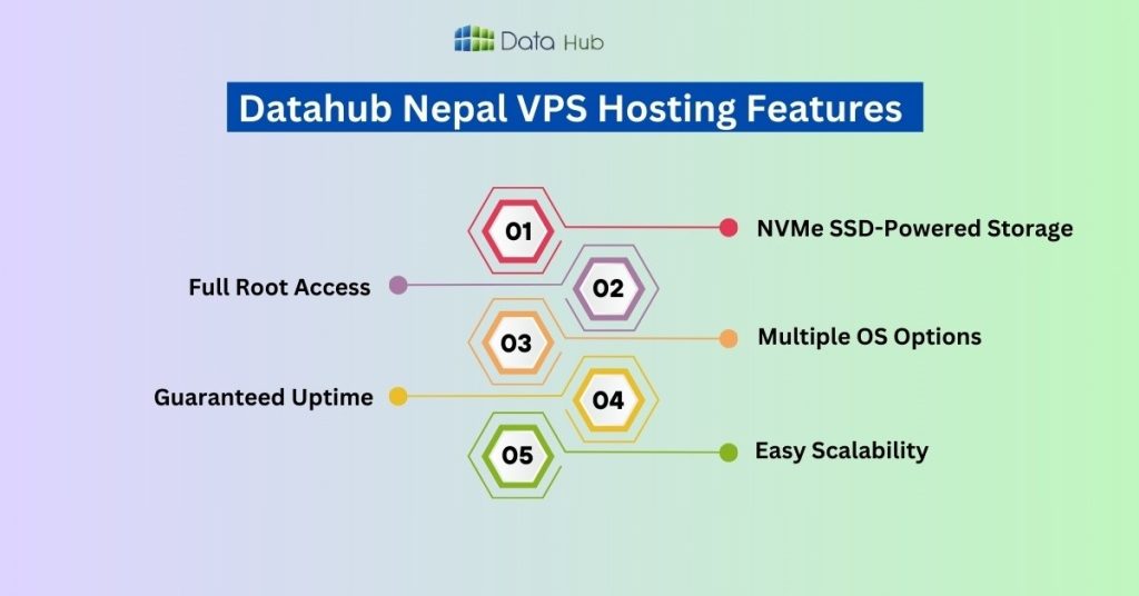 Datahub Nepal VPS Hosting Features 