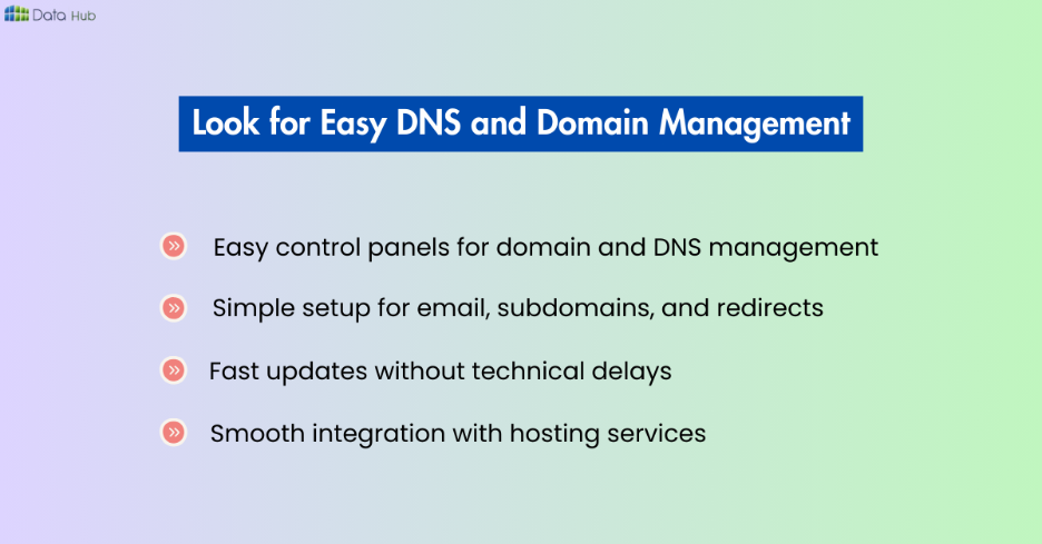 look for easy DNS and domain management